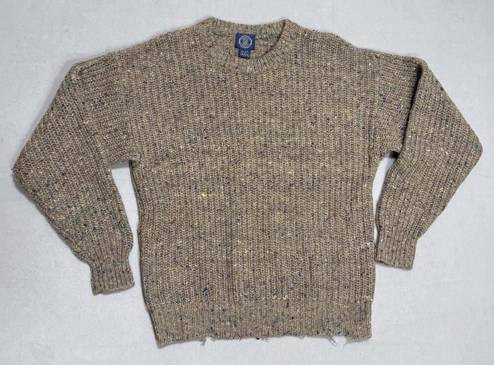 Vintage Gap Wool Sweater Speckled Donegal Style Unisex Small Retro Oversized Fit